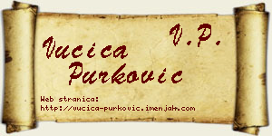 Vučica Purković vizit kartica
